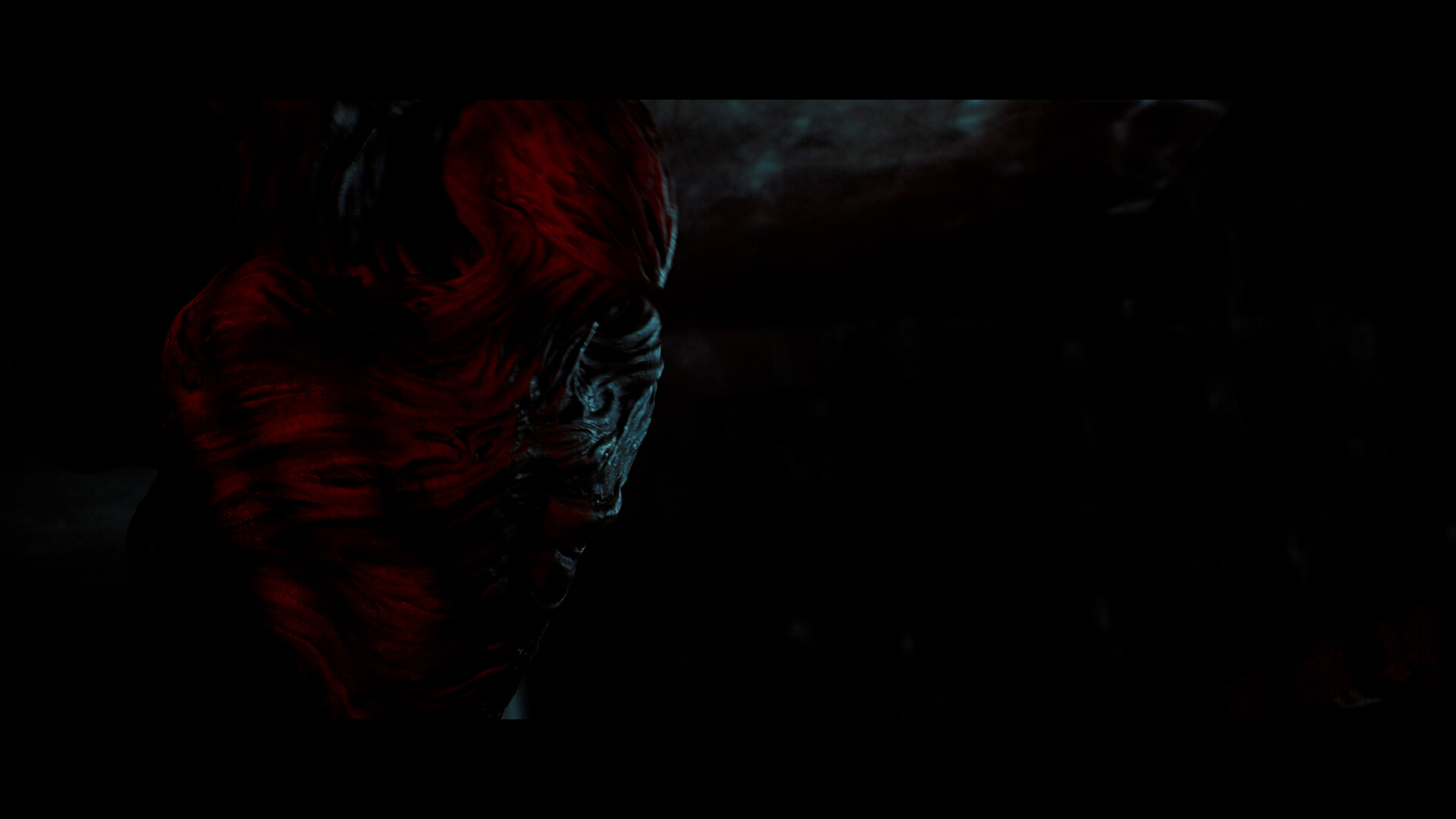 A wrapped, red-lit creature encountered in SILENT HILL: Townfall
